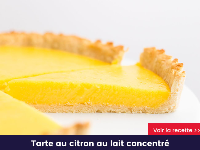 Tarte au citron au lait concentré